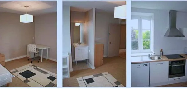 Hyper-centre Bourges - Chambre meublée avec salle d'eau privative - Bail individuel - Idéal étudiant