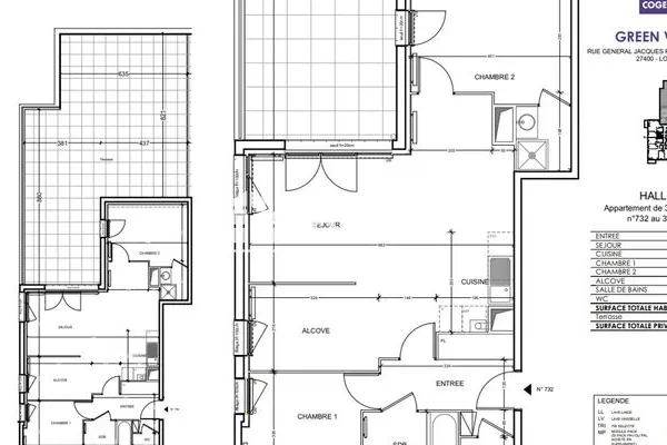 Appartement 3 pièces 72 m²