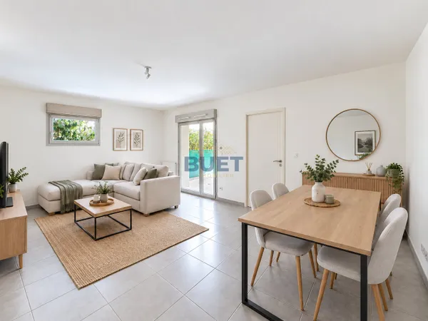 DIJON : T3 avec 80 m2 de jardin