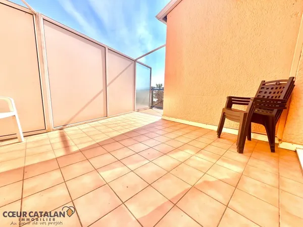 A VENDRE - STE MARIE LA MER - APPARTEMENT TERRASSE FRONT DE