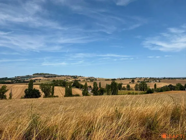 Terrain au calme, vue sur la campagne