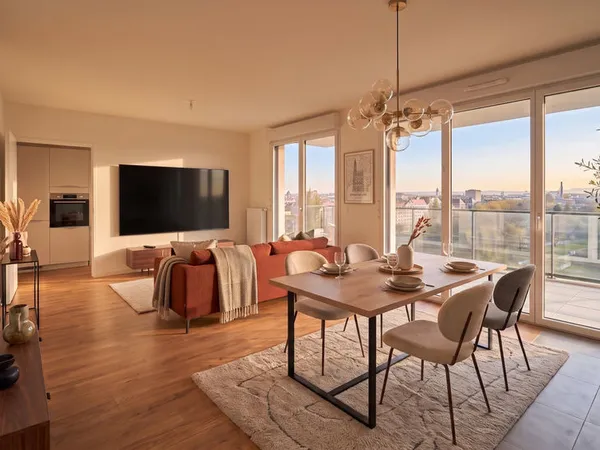 Appartement 4 pièces vue sur le Rhin