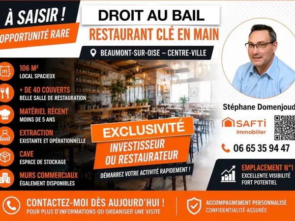 RESTAURANT CLÉ EN MAIN - EMPLACEMENT N°1
