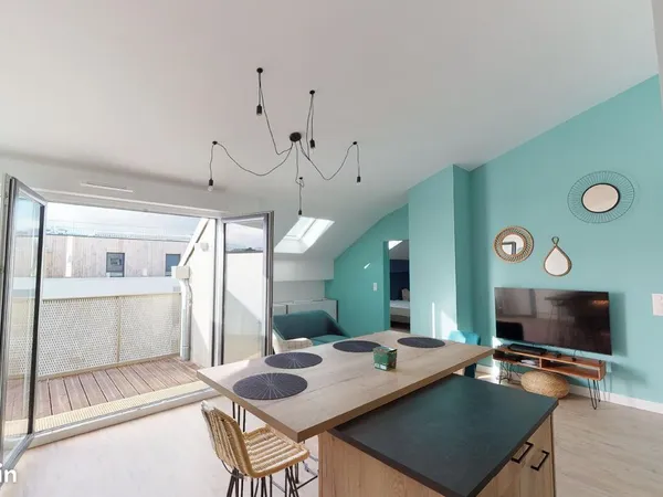 Colocation nantes - jardin des plantes -chambre avec terrasse privative à 525 cc