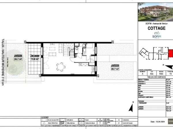 Appartement 3 pièces 90 m²
