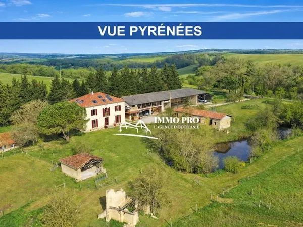 GIMONT Superbe site Maison de Maître 4HA + 32HA en option