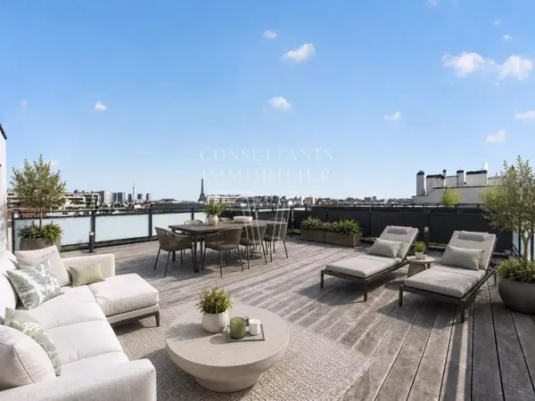 Vends penthouse - 194.8 m² - 6 pièces, 4 chambres - Paris 15ème