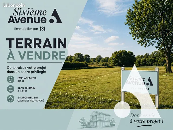 Terrain 620 m² LACROIX SAINT OUEN