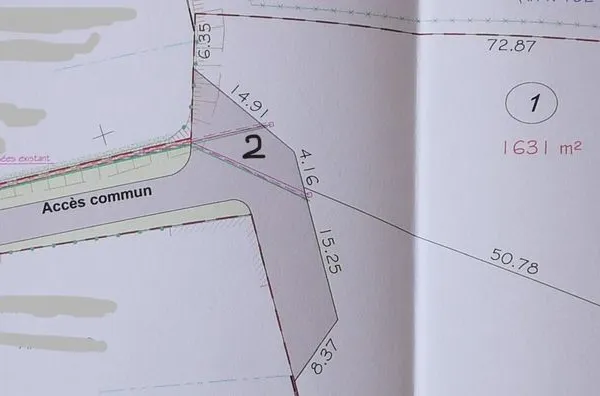Terrain à bâtir viabilisé de 1 711 m² - Au calme en second rideau - Lallaing