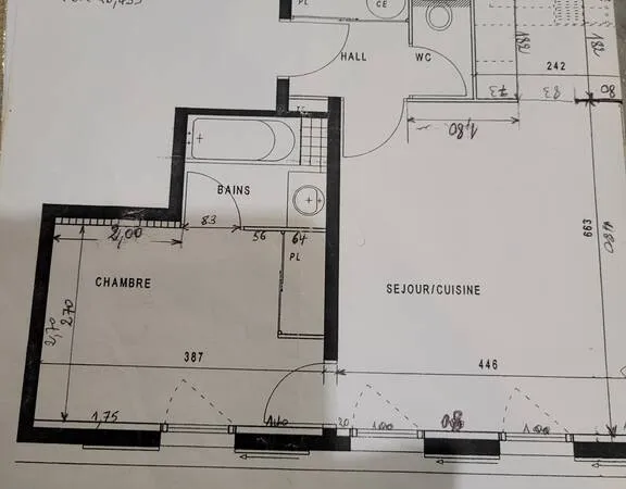 Appartement 2 pièces 45 m²
