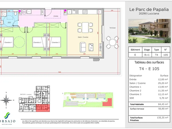 Appartement 4 pièces 84 m²