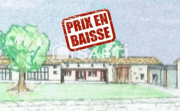 Corps de ferme 500m2 sur un terrain clos 1.5 ha