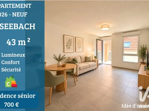 Appartement 2 pièces 44 m²