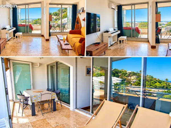 T3 vue mer centre ville de Saint Gilles les bains