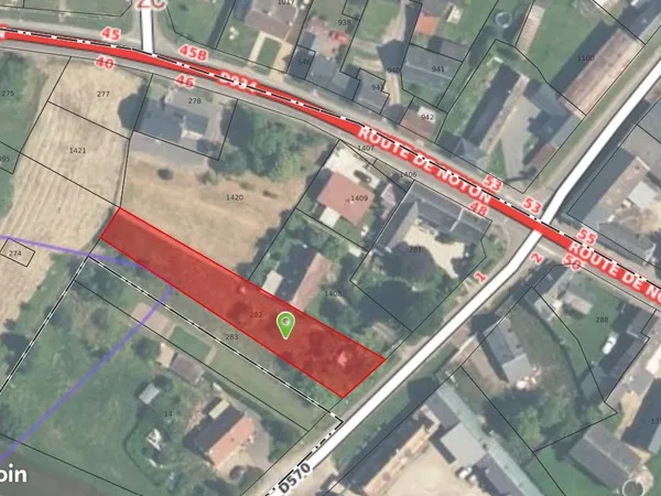 Magnifique terrain constructible de 930 m² - Camelin (02)