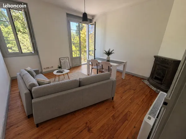 Agréable T3 meublé 68m2 face au jardin Massey