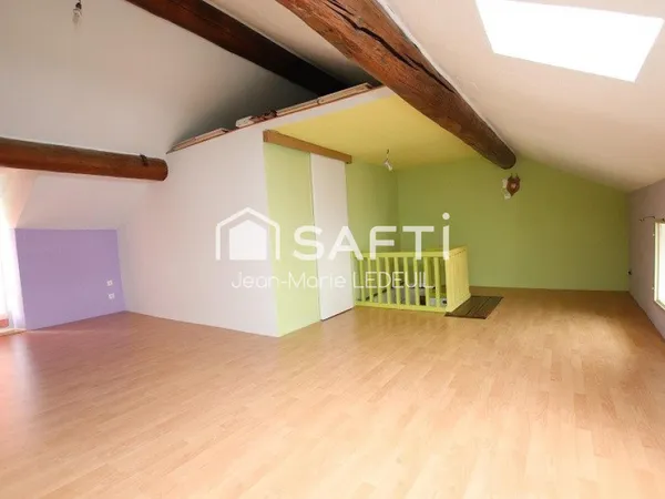 Maison de ville, 3 chambres, jardin, garage