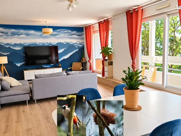 Appartement 87 m² - 2 chambres + bureau - garage - cave - cellier 13 m² - sans frais d'agence