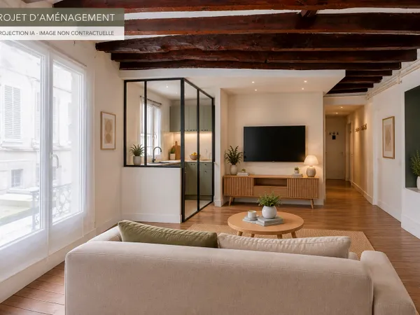 Vends appartement 2 pièces 36M2 - PARIS 10e - Charme de l'ancien - Métro Bonne Nouvelle