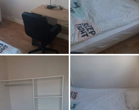 Colocation chambre meublée pour étudiant/jeune actif - Proche commerces et Tram T1 Goya à 2 min (Dir