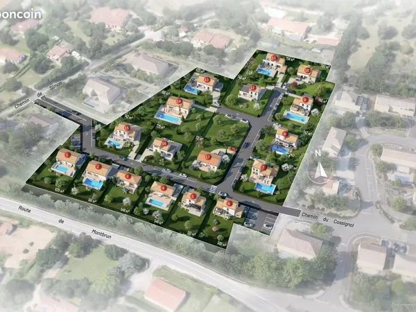 Terrain 513 m² Corronsac