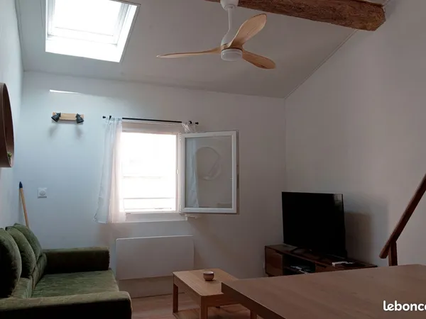 Studio meublé lumineux avec mezzanine — Montpellier Écusson