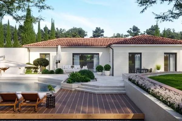 Villa de plain-pied de 100 m2 sur un terrain de 478 m2 à CANOHES.