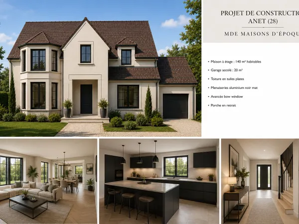 MDE Maisons d'époque vous propose ce projet de construction à Anet