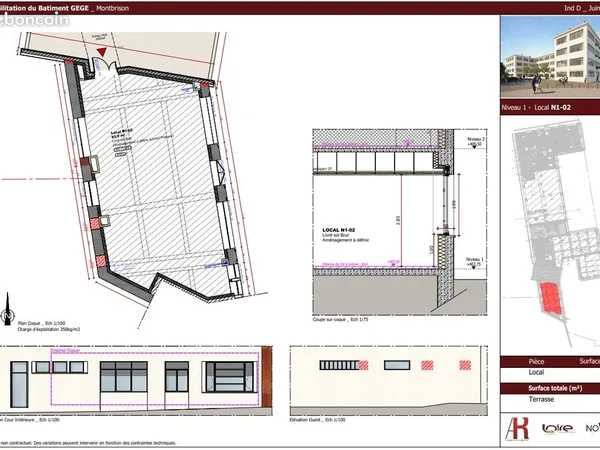 Murs commerciaux 93 m² MONTBRISON