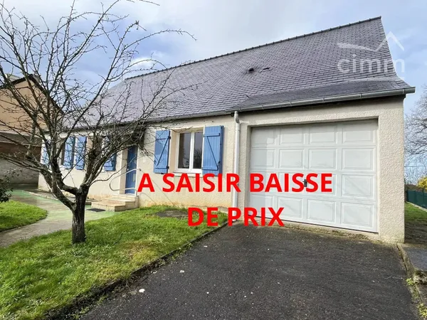 Maison de plain pied - 103 m² - proche du bourg de Ligné