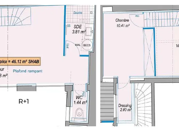 T2 duplex à louer