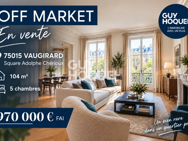 Appartement à vendre de 6 pièces de 104 m²