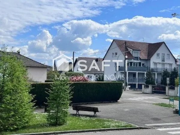 Très jolie appartement 2 pièces d'une superficie de 53m² avec garage et belle terrasse de 18m² situé