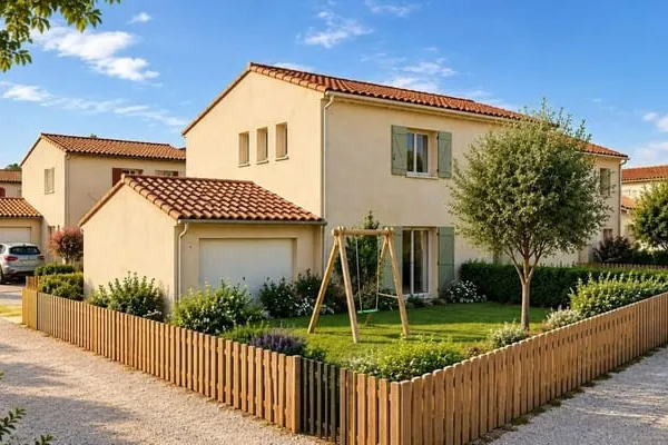 Villa neuve avec jardin privatif et garage
