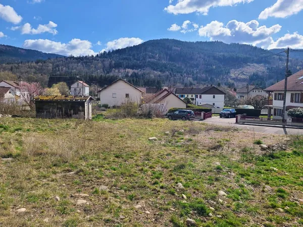 Saulxures-sur-Moselotte, Vosges -- terrain viabilisé, plein