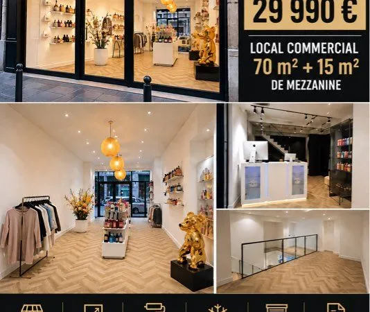 Belle boutique Rue Paradis - Local rénové 70 m² + mezzanine