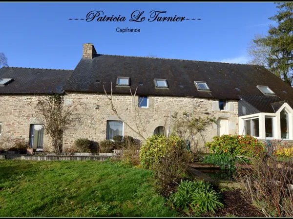 Maison en pierre" Longère" à vendre 6 pièces 194 m² LANDEVANT (56) Morbihan Sud en BRETAGNE