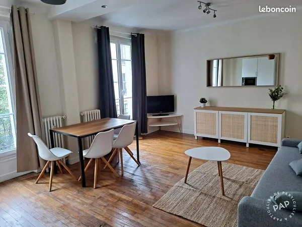 Location charmant 2 pièce meublé rénové - Saint-Ouen (93400) 1.325 charges comprises