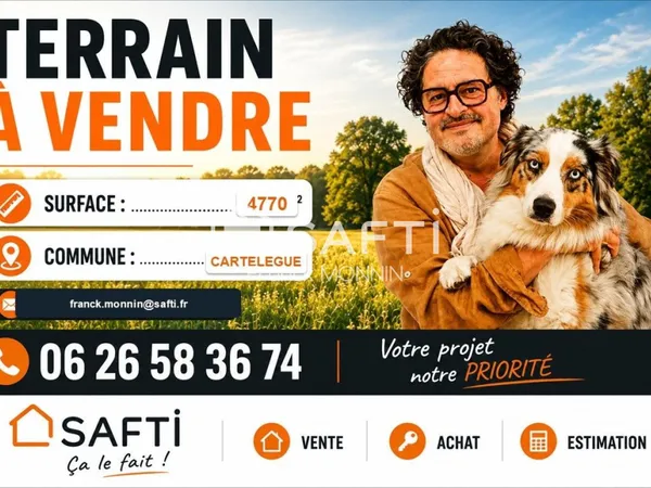 Un grand terrain pour un beau projet
