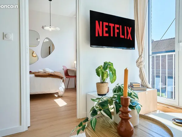 T2 meublé 24 m² tout inclus - bail mobilité 1 à 10 mois