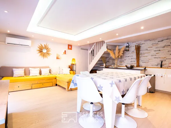 Maison de résidence avec terrasse, proche des plages