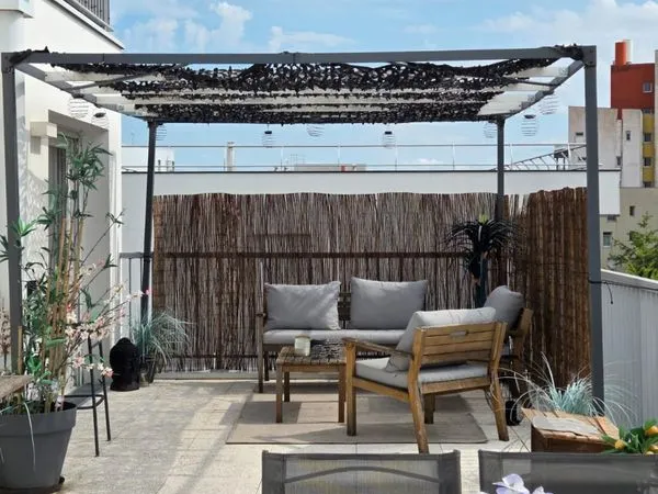 Appart 132m2 climatisé + 45 m2 de terrasse sans vis a vis