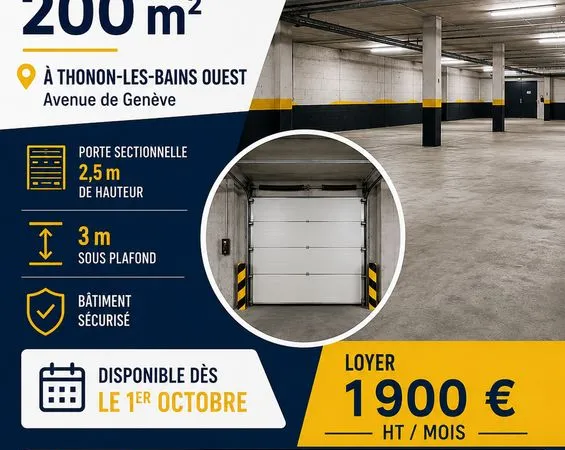 Local / Dépot 200 m² à 400 m²
