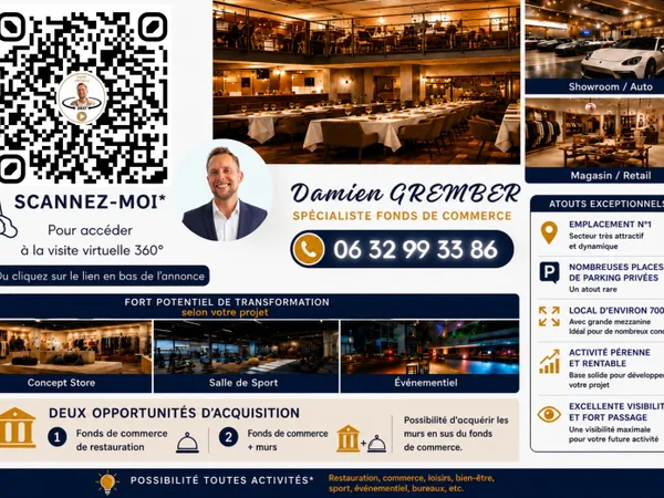 Vends local commercial