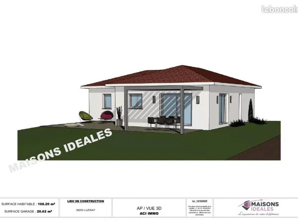 Maison 108 m² Luzinay