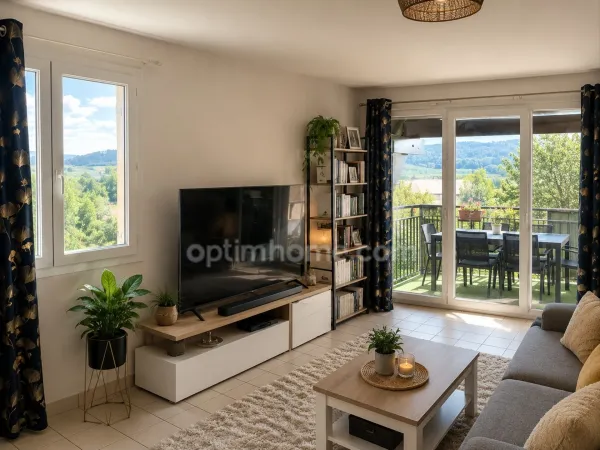 ALLONZIER-LA-CAILLE - Appartement T3 avec balcon, garage et cave