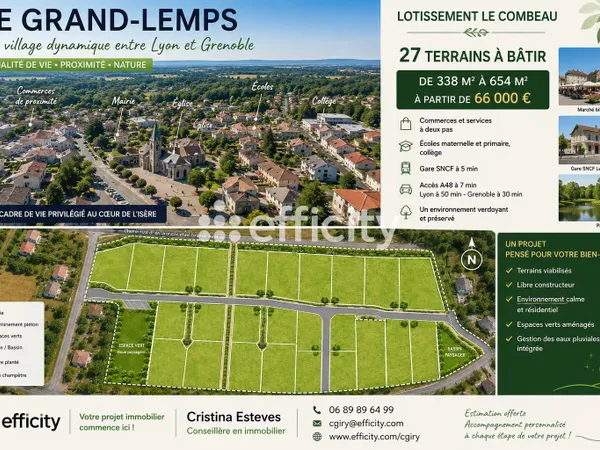 Terrain 655 m²