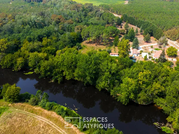 Bâtisse de 1850 rénovée avec piscine et dépendance dans les Landes