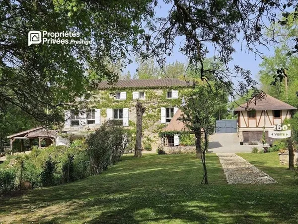 ASTAFFORT : L'Âme du Moyen-Âge au fil de l'eau : Ancien Moulin d'Exception 230 m²