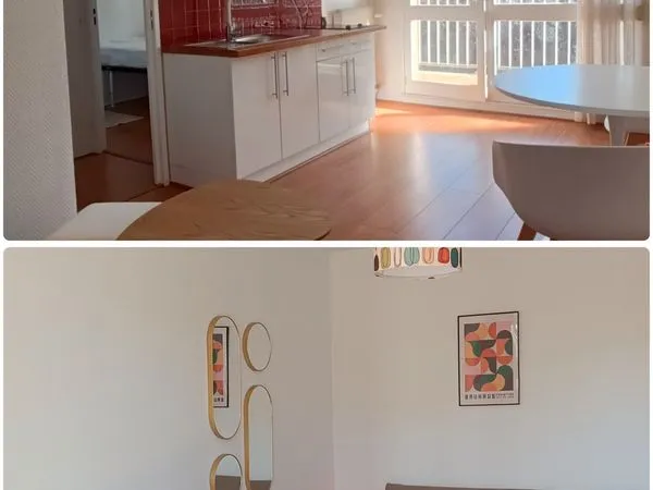 T1Bis 28 m² rénové et meublé /balcon-entreThabor et Oberthur(chauffage et eau inclus)